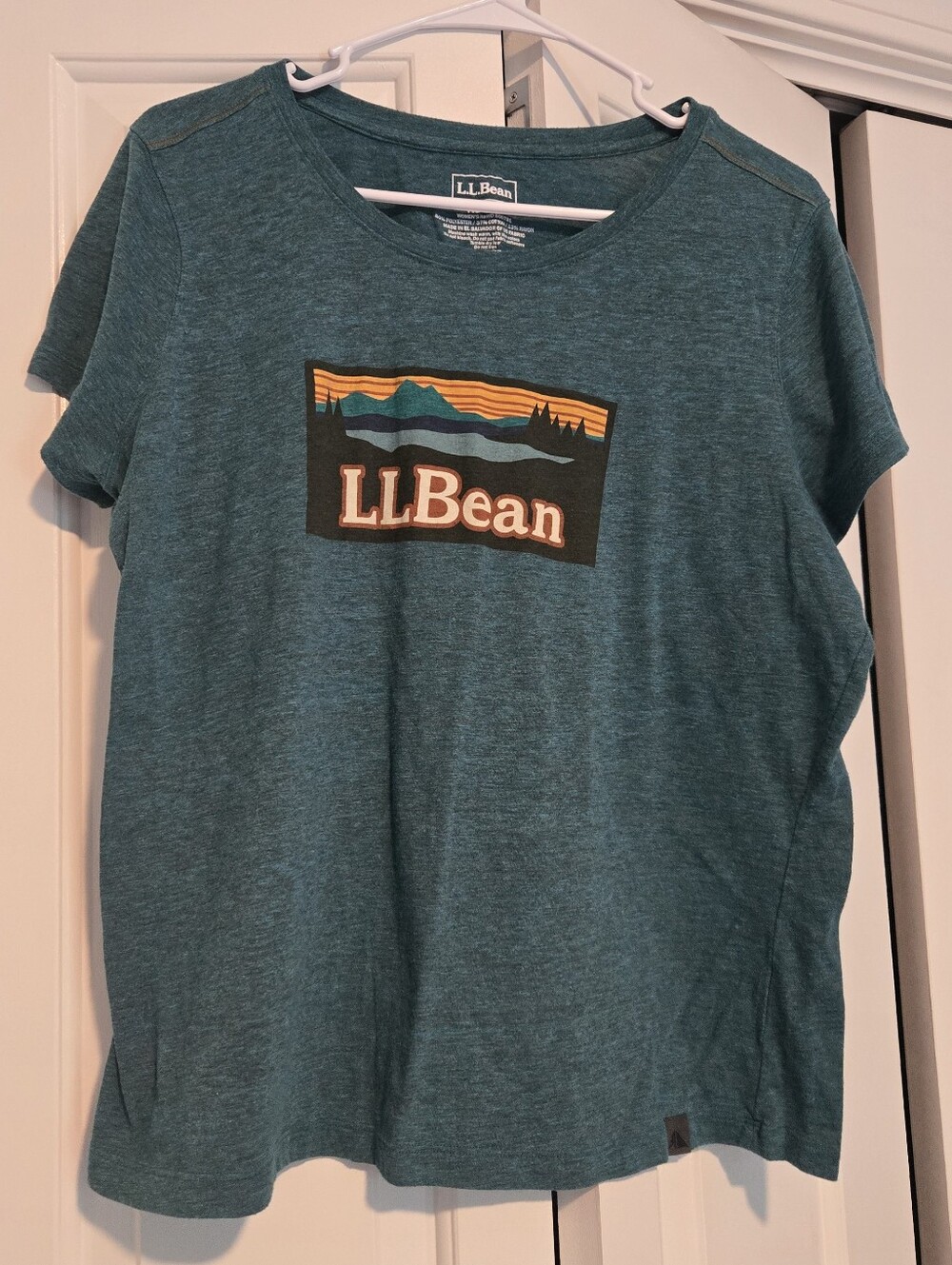 L.L. Bean Teal Short-Sleeve Logo Tee